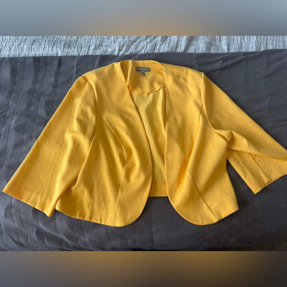 Maya Brooke Yellow Blazer